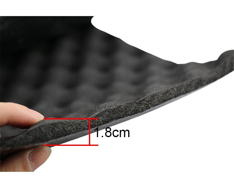 Nipseyteko Cotton Soundproof Speaker, 1m x 0.2m, Phonetic Insulation, Cotton Wave, Fire-Resistant, Self-Adhesive 1.8CM