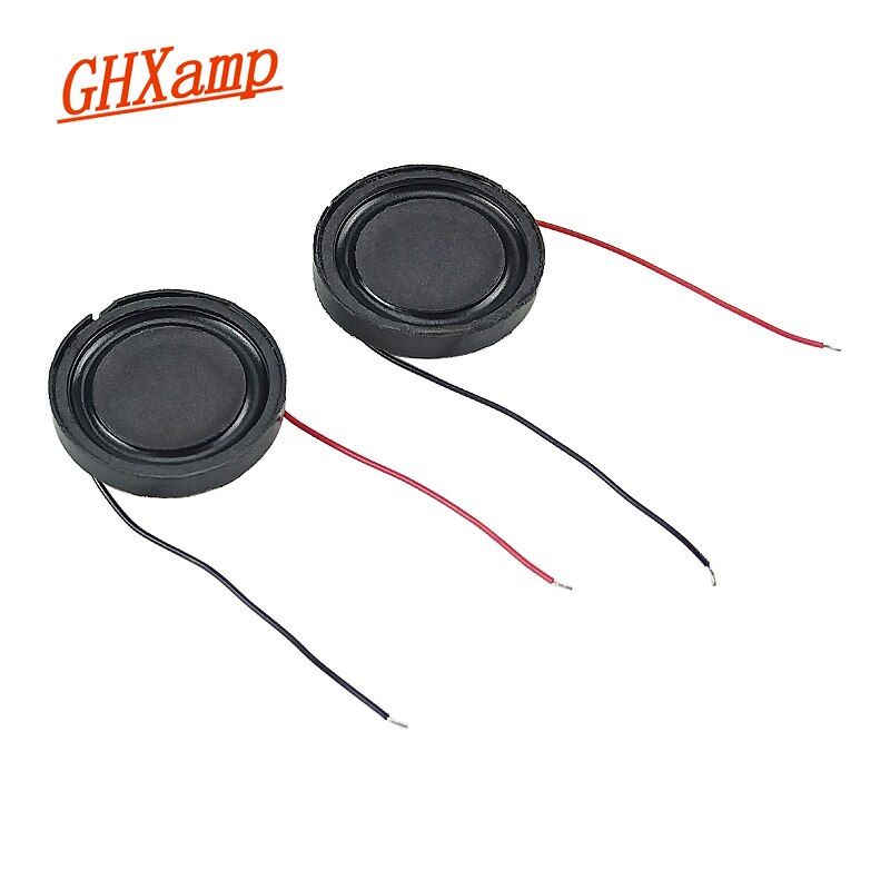 Nipseyteko Mini Internal Magnetic Speaker, 2W, 23mm, 5ohm, Ultra-Thin Composite Film for Small Multimedia Audio, 2 Pieces