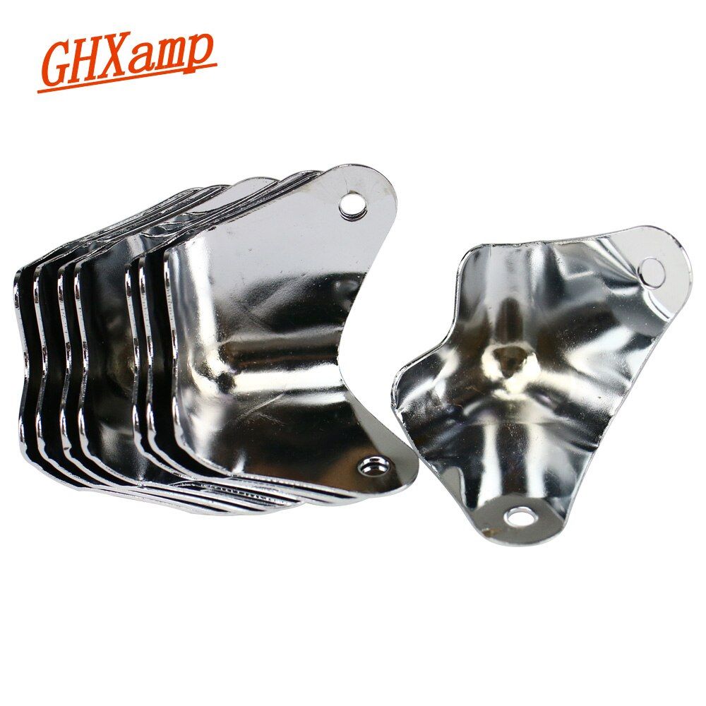 Nipseyteko Speaker Envelope Case, 8 Pieces, 36mm Envelope Angle, Polished Metal, Chrome for 12mm Thickness