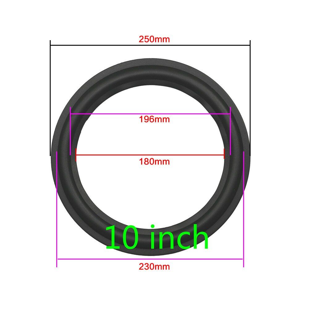 Nipseyteko 10-Inch Rubber Speaker Side Repair, 1 Pair