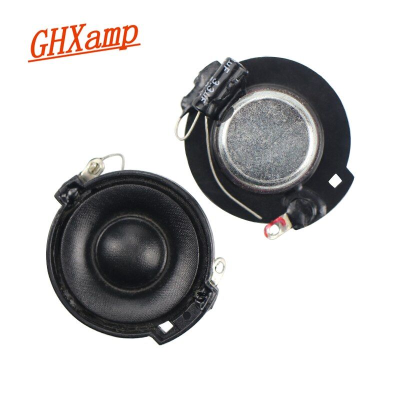 Nipseyteko Magnetic Silk Dual-Band Speaker, 32mm Mini Tweeter, Neodymium Cone Bass, 8Ohms, 10W, 2 Pieces