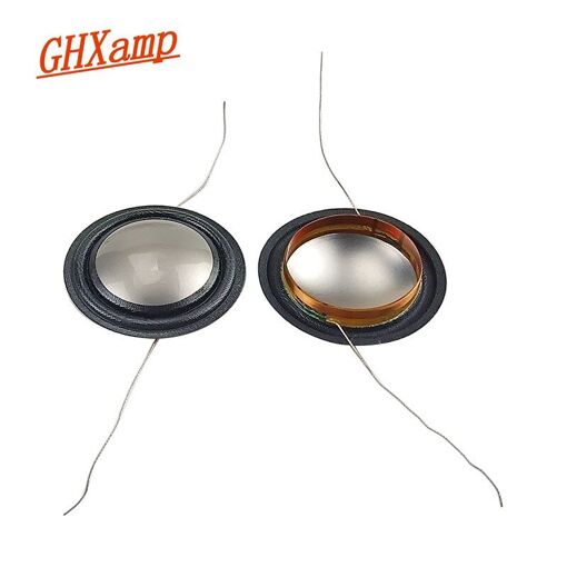 Bobines de haut-parleur Nipseyteko de haute qualité (20,4 mm, diaphragme en titane, film de soie, cuivre, aluminium, 6 ohms/8 ohms, 2 pièces)