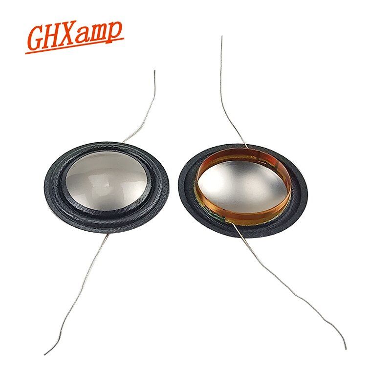 Nipseyteko High-End Speaker Coils (20.4mm, Titanium Diaphragm, Silk Film, Copper, Aluminum, 6ohm/8ohm, 2pcs)