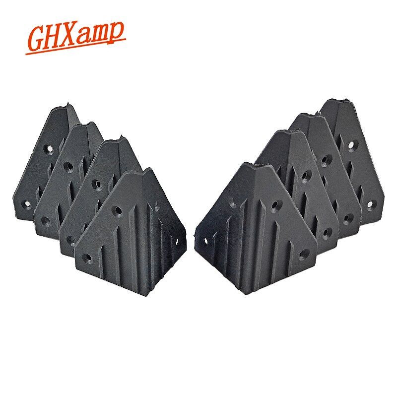 Protection d'angle audio anti-choc Nipseyteko, protections en plastique pour haut-parleurs et boîtes, 8 pièces à assembler soi-même