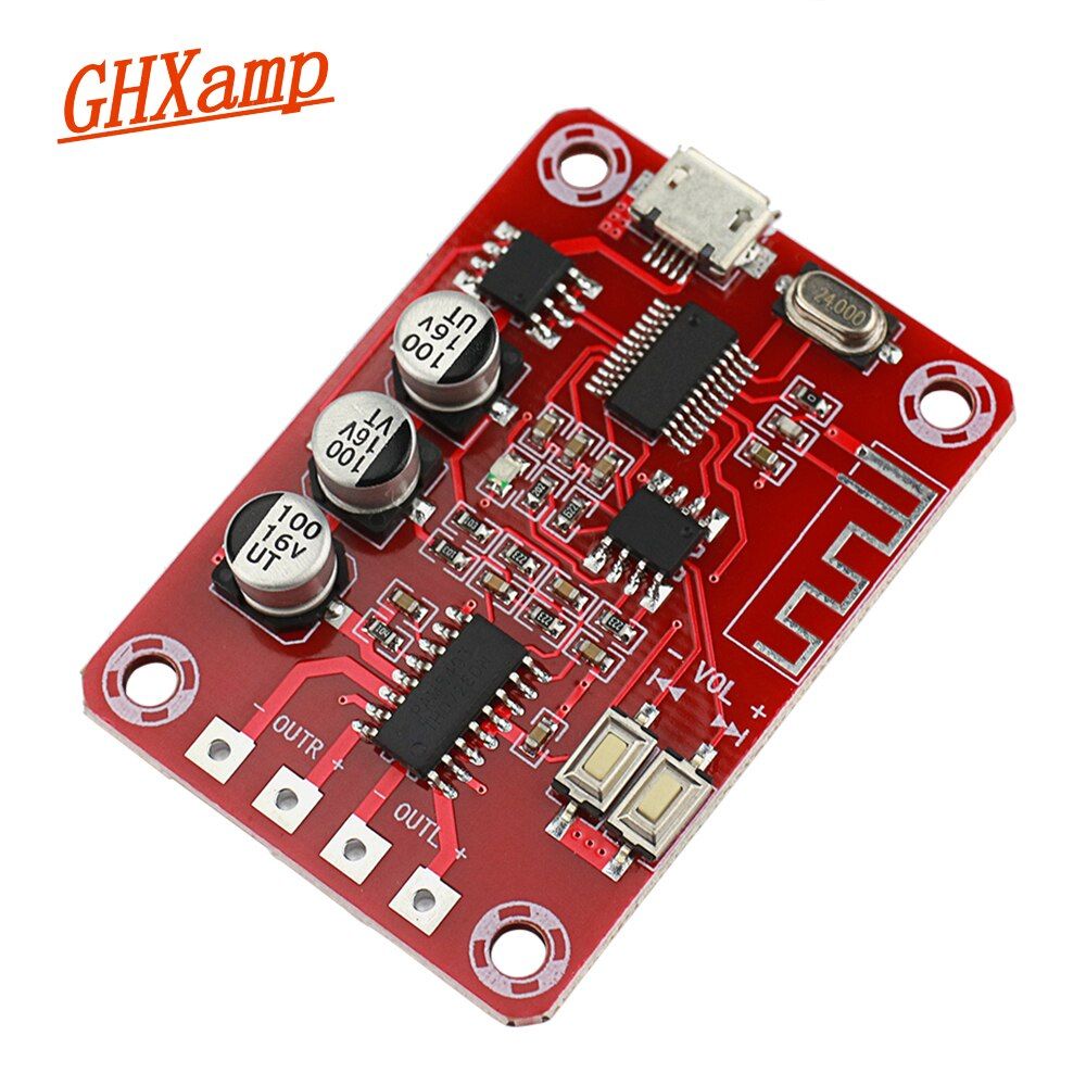 Nipseyteko Digital Amplifier 5V DC, 5W + 5W, Lossless Receiver Module, Bluetooth Compatible Speaker Decoder Card, 1 Piece