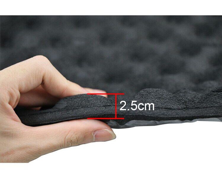 Nipseyteko Cotton Soundproof Speaker, 1m x 0.2m, Phonic Insulation, Cotton Wave, Fire-Resistant, Self-Adhesive 2.5CM
