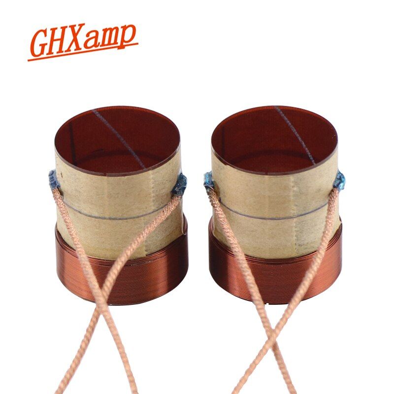 Bobinas para altavoces Nipseyteko de 25,5 mm, 4 ohmios, 25,5 corazones, de 4 capas, 2 unidades