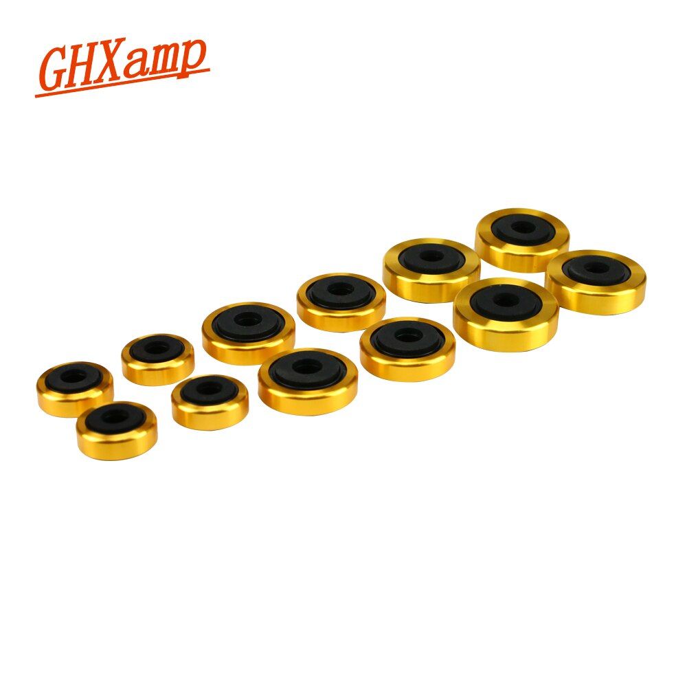 Soporte para altavoces de aluminio Nipseyteko, almohadillas de absorción de impactos, paquete de 4 (40x12mm)