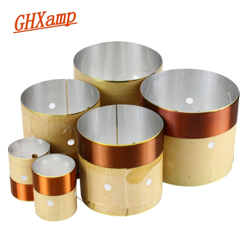 Nipseyteko 8ohm Aluminum White Air Out Speaker Coil, 2 Piece 75.5mm Bass Repair