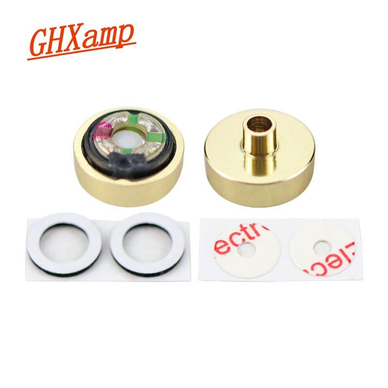 Nipseyteko Metal Convex Speaker Unit with 10mm Subwoofer and DIY Earbuds (18ohm, 2-Piece)