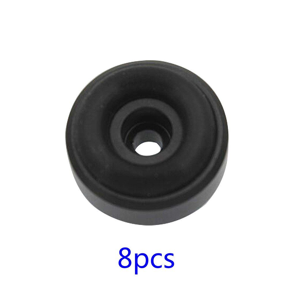Nipseyteko Aluminum Speaker Amplifier - 8 Pack with Aluminum Pads, Foot Decoder, Computer Chassis & 20x8mm Shock Absorbers (Black)