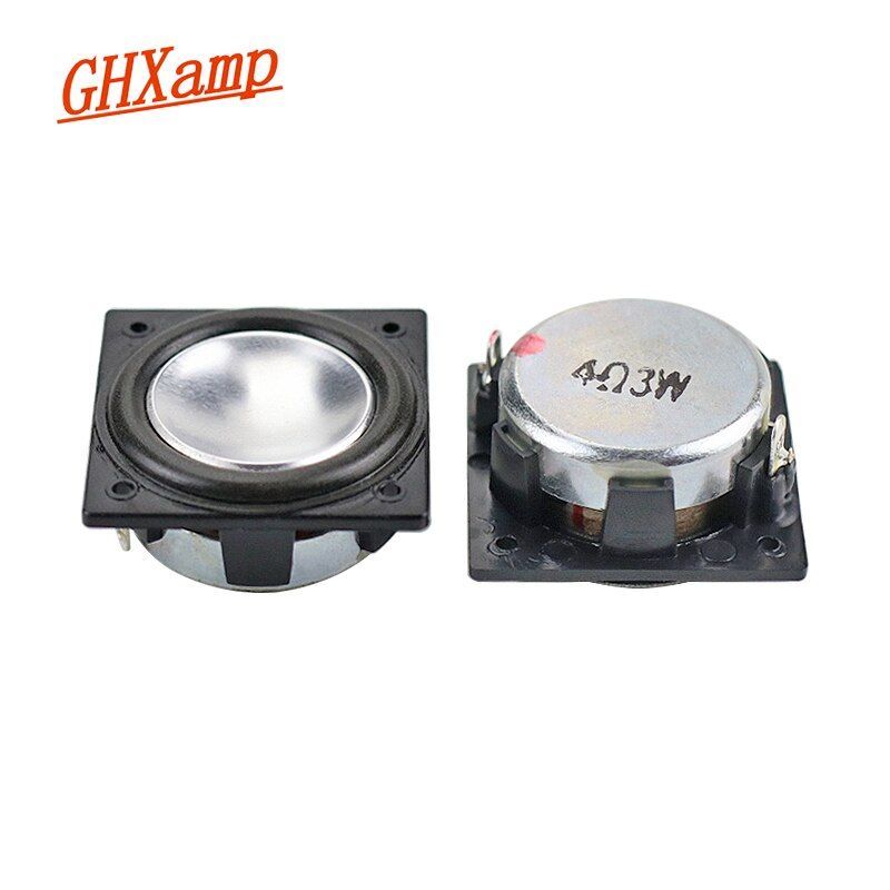 Haut-parleur miniature Nipseyteko en aluminium, gamme complète, haut-parleur néodyme, 32MM x 32MM, 1,25 pouces, 3W, 2 pièces