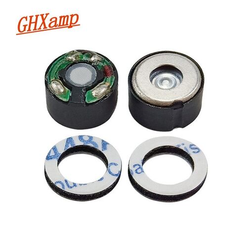 Nipseyteko Speaker Units for Headphones (8mm, Full Range, 18ohm, PU Aluminum Film, 2-Piece)