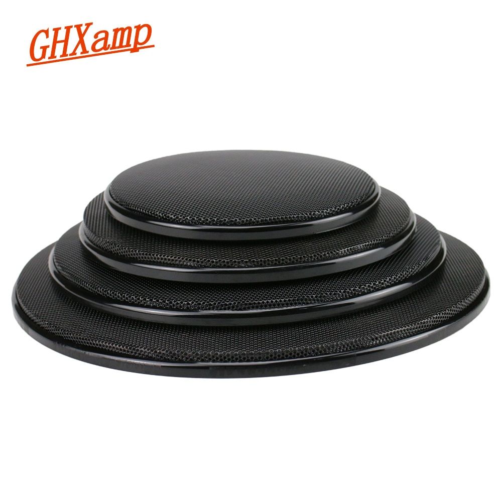 Caja protectora para altavoz de coche Nipseyteko, malla, estuche para subwoofer, negro ABS 8 pulgadas