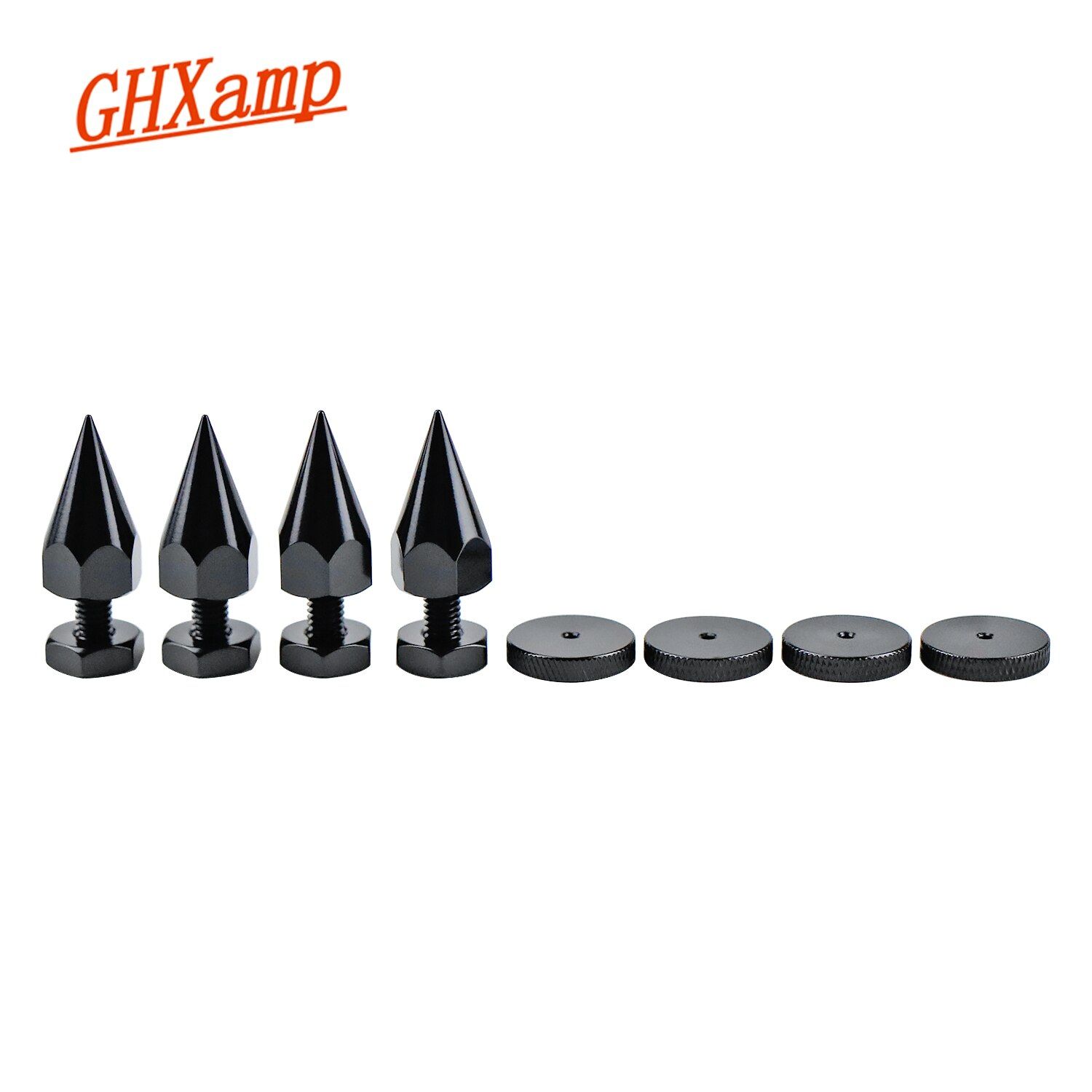 Nipseyteko Speaker Stand, 40mm M6, 4 Sets with Tips and Foot Pads