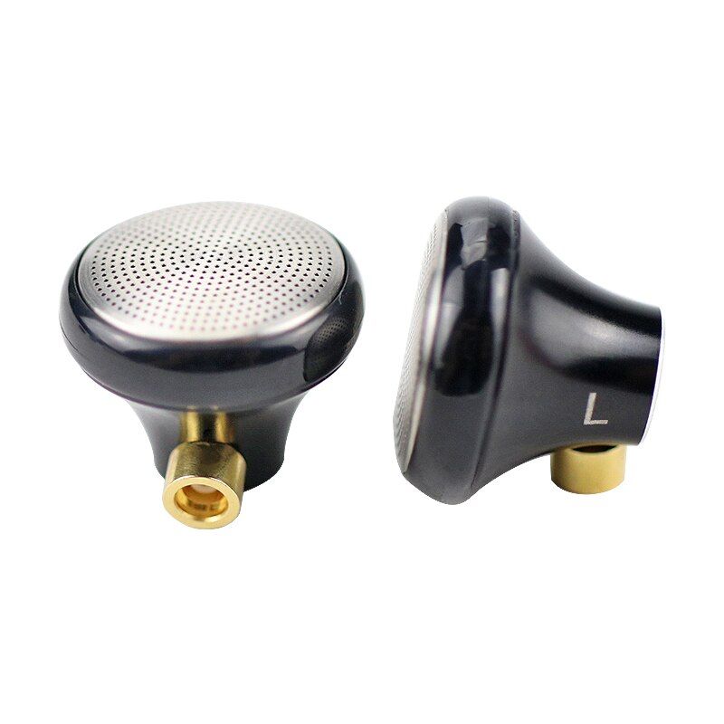 Nipseyteko Metal Earbuds, 15.4mm Driver, Metal Housing, Bass Sound, MMCX Connector, Gold-Plated Copper, Female Seat