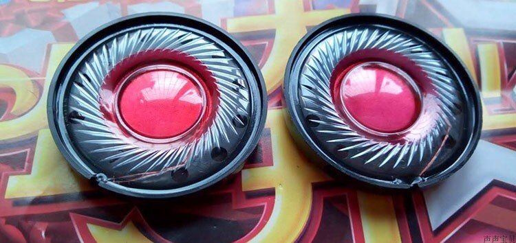 Nipseyteko Studio 1.0 Headphone Speaker 40mm, 32ohm Driver, Composite Film Dome, High-Quality Repair Parts (2 Pieces)