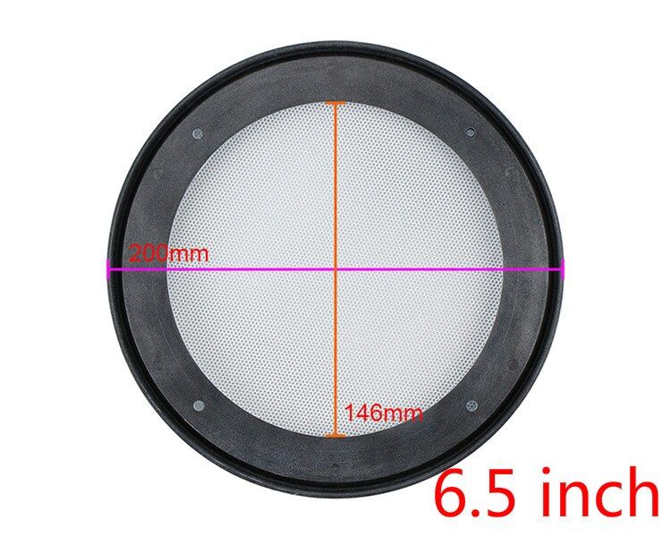 Nipseyteko Ceiling Speaker Grille, 2-Piece White Mesh, 6.5 Inch Outer Diameter 200mm