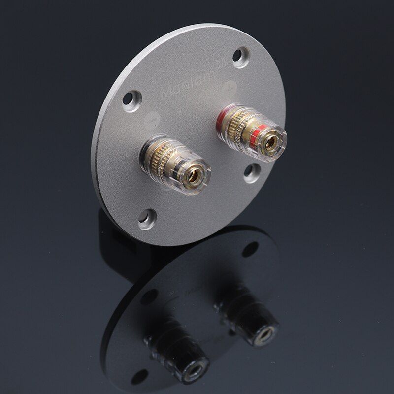 Nipseyteko Copper Junction Terminal, 2-Position Aluminum Speaker Box, 75mm, 1 Piece