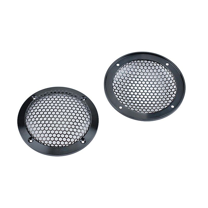 Nipseyteko Aluminum Speaker Grille, 3-inch, Protection Case, Audio Accessories, 2 Pieces