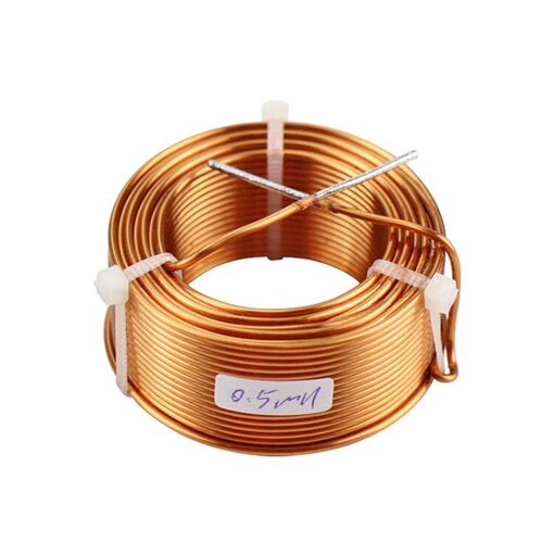 Nipseyteko Speaker Crossover Inductance Coil 1.5mm, 4N Oxygen-Free Copper 0.5mH 1 Piece