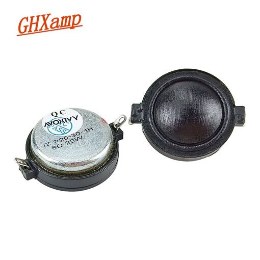 Haut-parleur multimédia pour voiture Nipseyteko, tweeter de 1 pouce, film de soie, néodyme, clair, haut-médiator lisse, 8 ohm, 20 W, 2 pièces