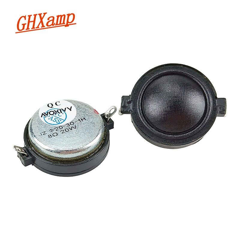 Haut-parleur multimédia pour voiture Nipseyteko, tweeter de 1 pouce, film de soie, néodyme, clair, haut-médiator lisse, 8 ohm, 20 W, 2 pièces
