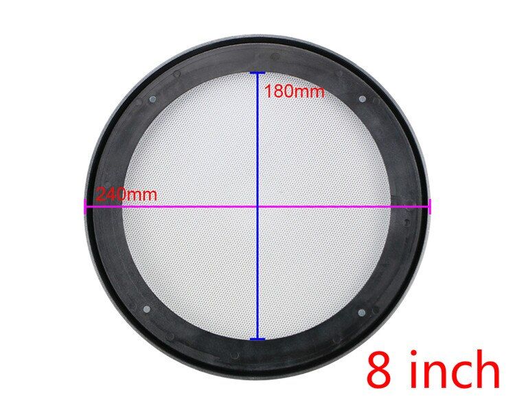 Nipseyteko Ceiling Speaker Grille, 2-Piece White Mesh, 8 Inch Outer Diameter 240mm