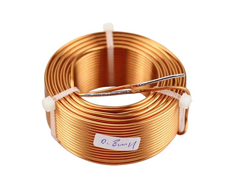 Nipseyteko Speaker Crossover Inductance Coil 1.5mm, 4N Oxygen-Free Copper 0.8mH 1 Piece