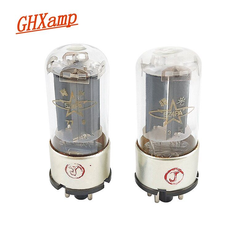 Rectificador de tubo a vacío Nipseyteko 5Z4PA con diodo doble, reemplazo de tubo electrónico 5Z4P, 5U4C, 5AR4, GZ34 (2 unidades)