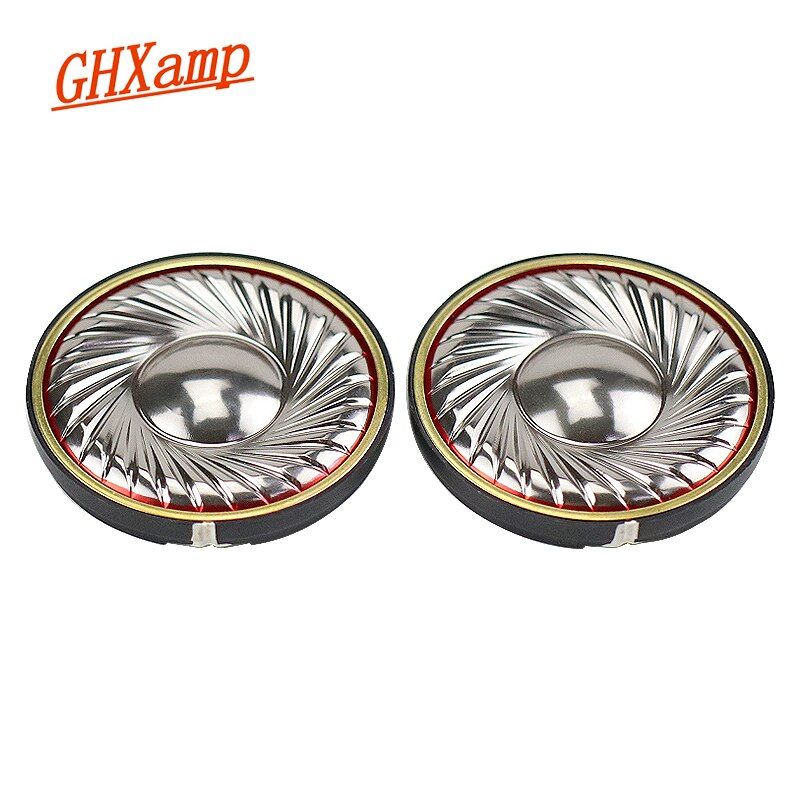 Haut-parleur Nipseyteko de 50 mm, unité de caisson de basses, diaphragme en titane 42 ohm, double anneau en cuivre, pilote pour casque, 2 pièces