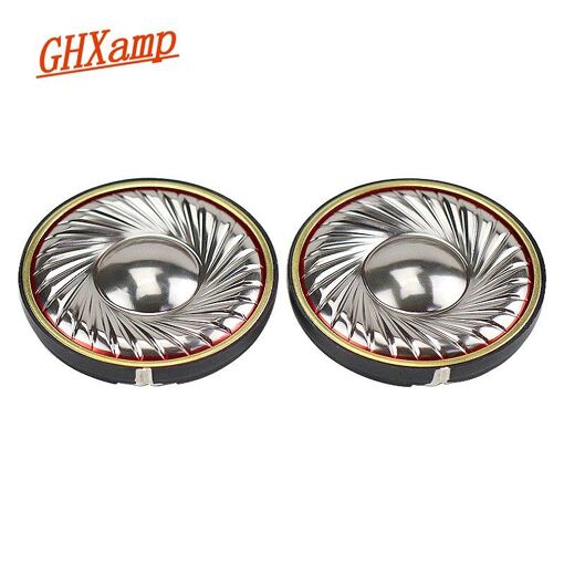Haut-parleur Nipseyteko de 50 mm, unité de caisson de basses, diaphragme en titane 42 ohm, double anneau en cuivre, pilote pour casque, 2 pièces