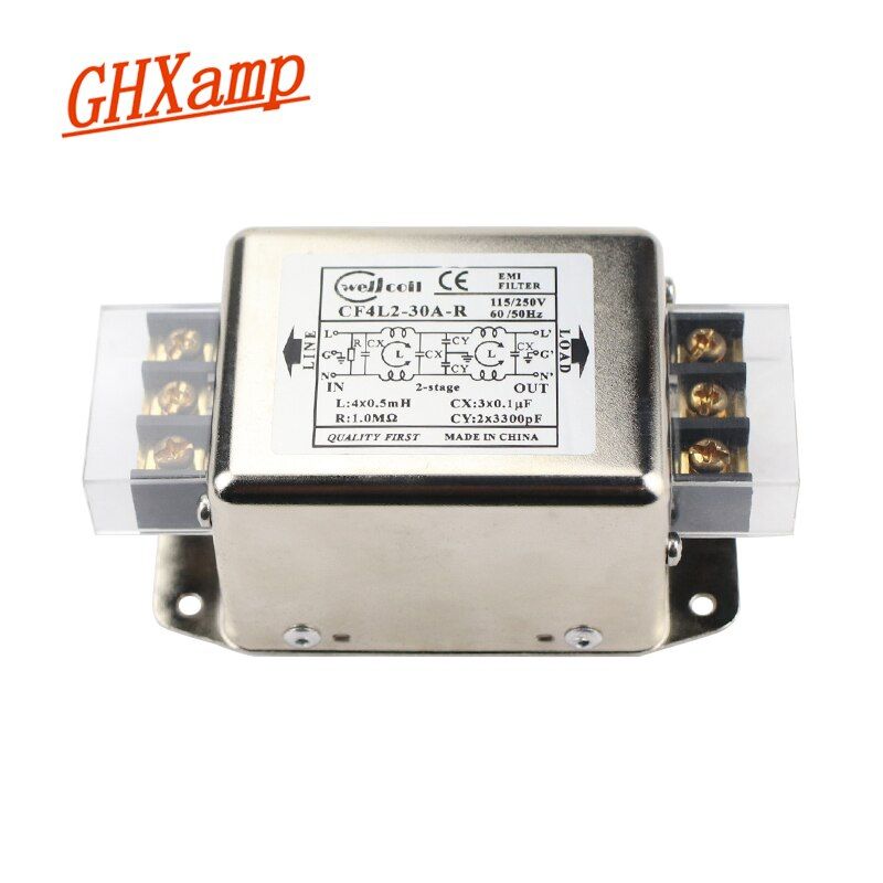 Nipseyteko EMI Filter Power Panel, Enhanced EMI Terminal Block, Audio Amplifier Filter, 10A