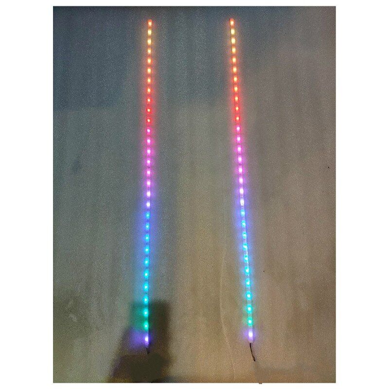 Nipseyteko Audio Spectrum Indicator 30 LED, 1 Meter, Colorful, Music Level Indicator with Voice Remote Control, Waterproof, 6 Display Modes