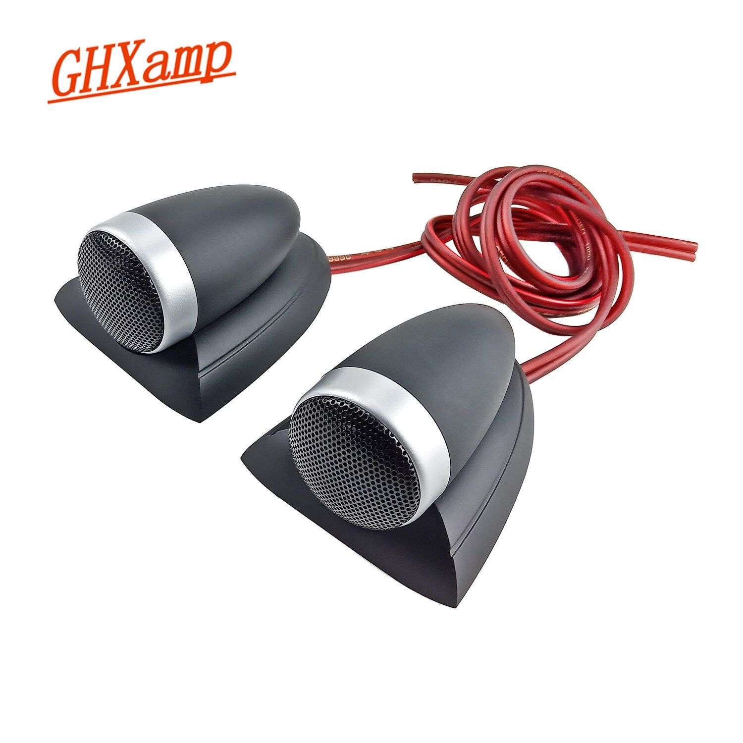 Nipseyteko Car External Super Tweeter Speakers, 4 Ohm, 20W, Audio, Triple Driver Compensation, 2-Pack