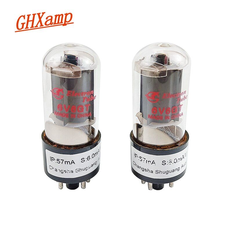 Nipseyteko 6V6GT Tube Electronic Power Amplifier, 6P6P Tetrode Replacement, 2-Piece Vacuum Valve Pair
