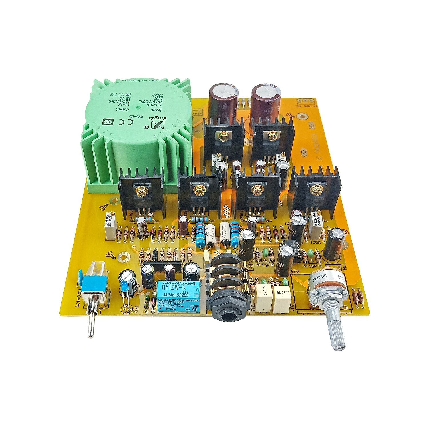 Nipseyteko Headphone Amplifier Kit, LM317/LM337 Board with Frequency Stabilization