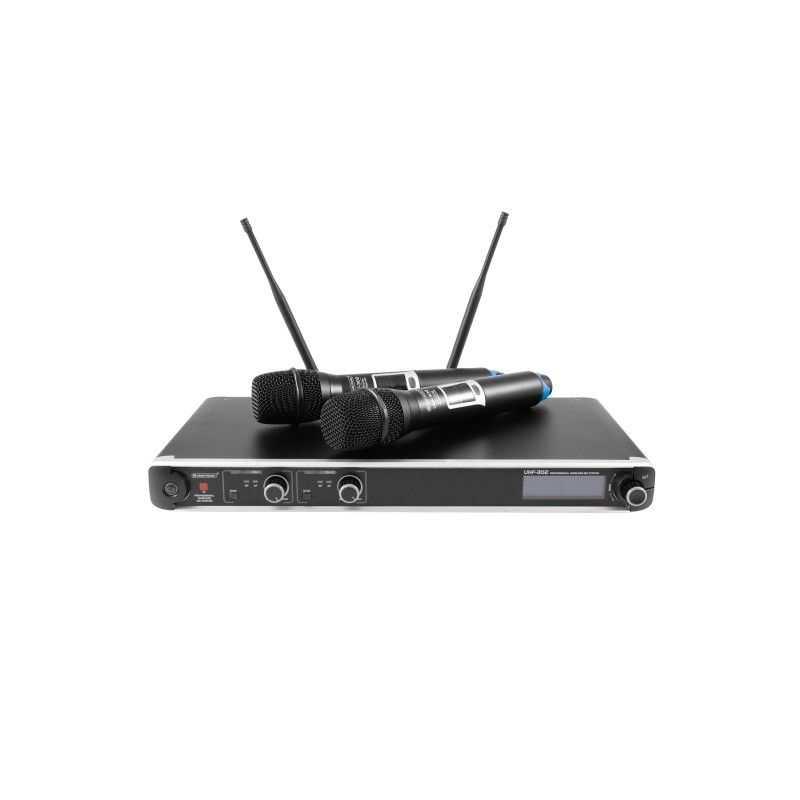 Omnitronic UHF-302 2-Channel Wireless Mic System