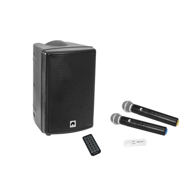 Omnitronic WMAS-08BT MK2 Wireless PA System + UWM-2HH USB Mic Set
