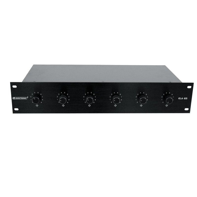 Omnitronic 6-Zone Stereo Volume Control 10W Black