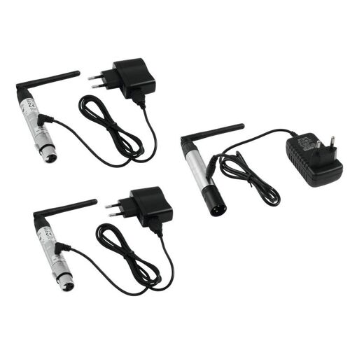 Ensemble Eurolite QuickDMX (1 émetteur + 2 récepteurs)