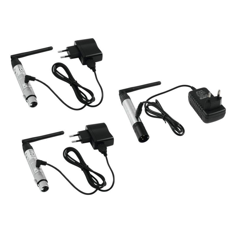 Eurolite QuickDMX Transmitter and Receiver Set (1x Transmitter + 2x Receivers)