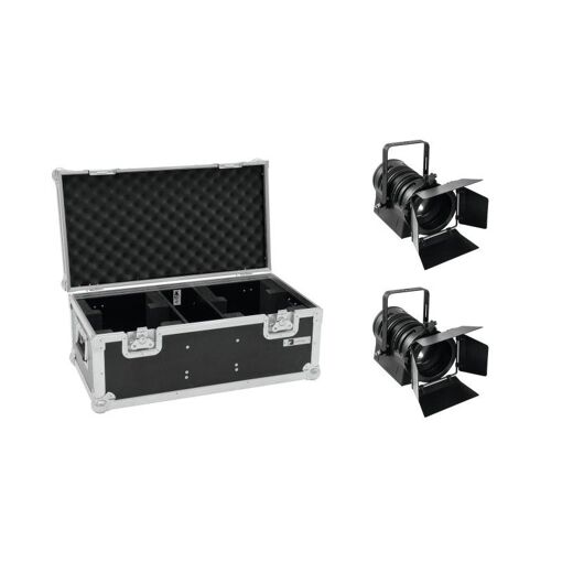 Kit Eurolite 2x LED THA-40PC negro + estuche