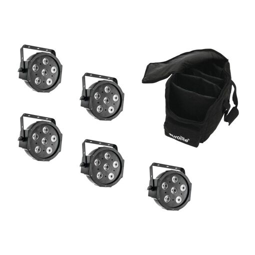 Eurolite 5x LED SLS-6 TCL Spot Light Kit with Soft Bag