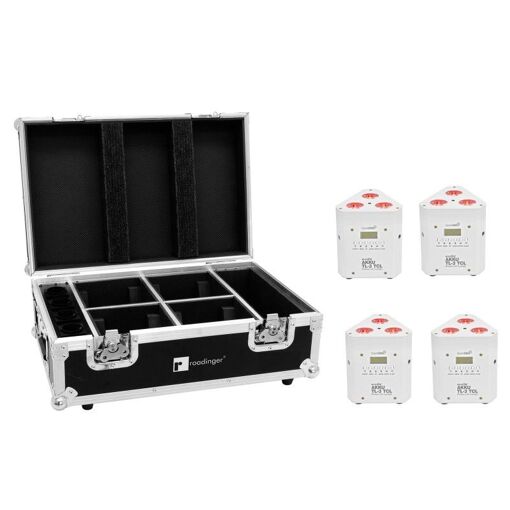 Set Eurolite 4x Batería TL-3 TCL Blanca + Estuche con Función de Carga