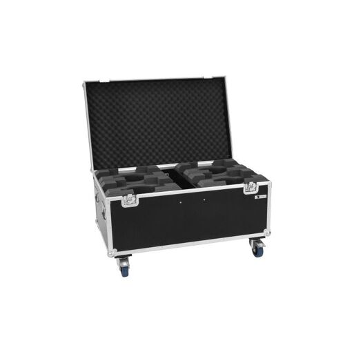 Estuche para transporte Roadinger con 4 proyectores LED TMH-X7 de cabeza móvil
