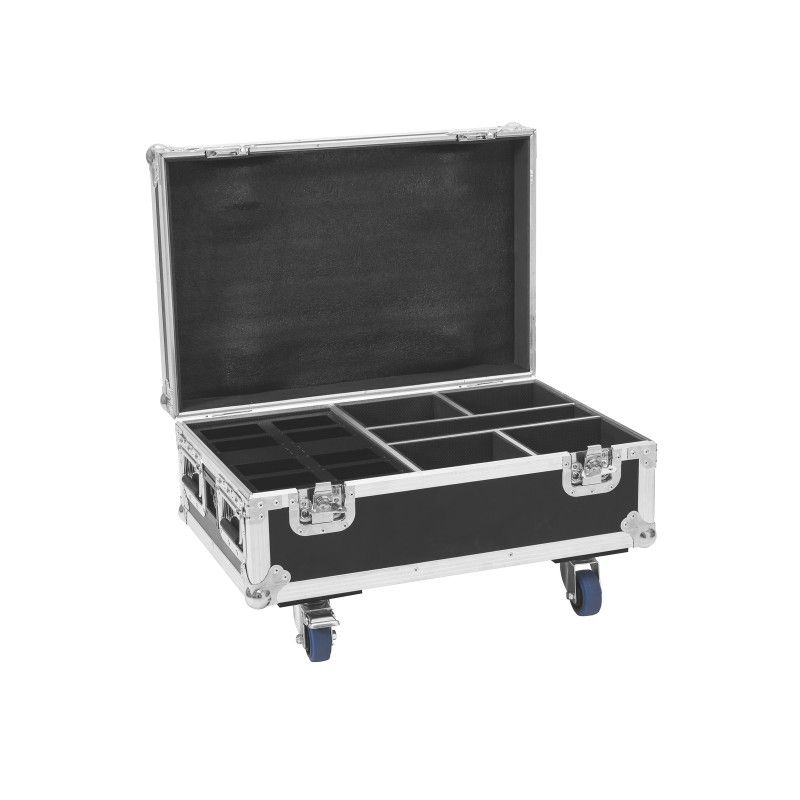 Roadinger Flightcase 4x Battery Charging Case for IP UP-4 Plus HCL Spot WDMX
