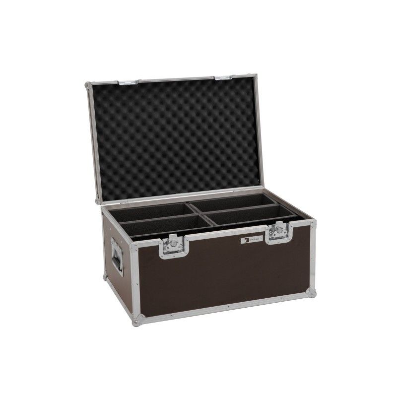 Roadinger LED Flightcase 4x 4/7C-12 Silent Slim Spot