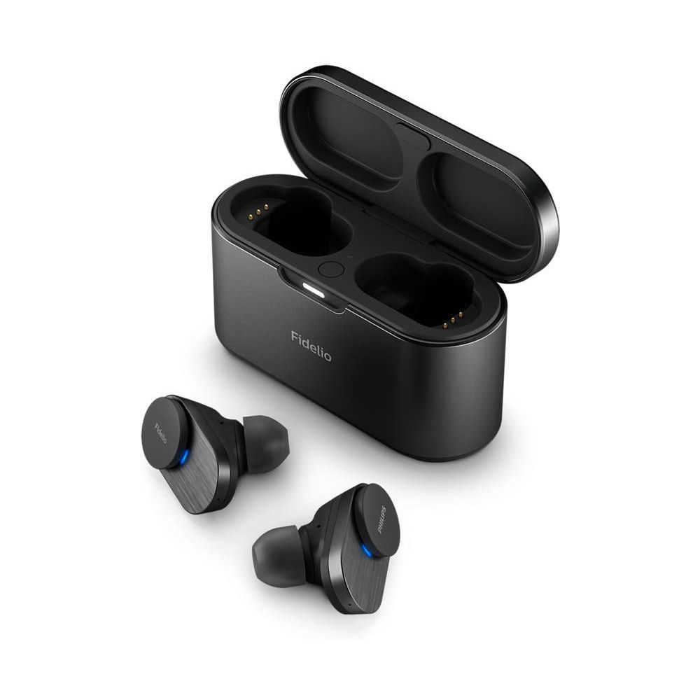Philippes Fidelio T1 Écouteurs intra-auriculaires sans fil avec micro et suppression active du bruit - Noir