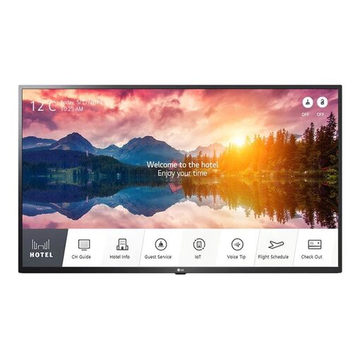 LG 43US662H9ZC - 43" US662H Series LED TV - Hotel/Hospitality Pro: Centered Smart TV with webOS, 4K UHD (2160p) 3840 x 2160, HDR, Ceramic Black